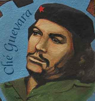 Che Guevara in mural by Susan Greene