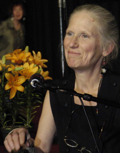 Jean Stewart at Wild Poppies release, photo by Scott Braley